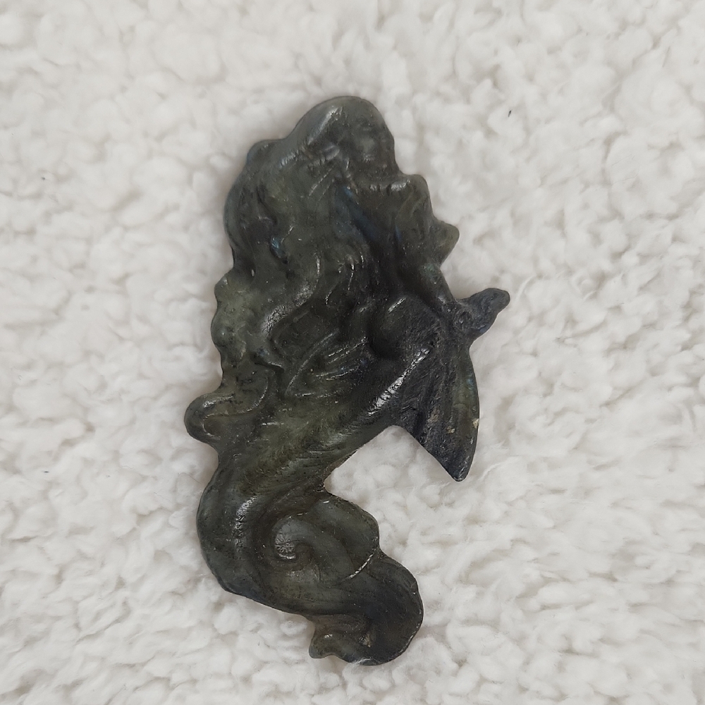 Labradorite Mermaid Shaped Stone
